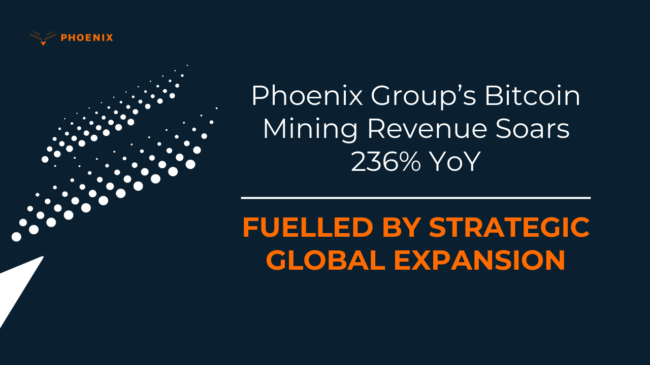 Phoenix Group’s Bitcoin Mining Revenue Soars 236% YoY, Fuelled by Strategic Global Expansion